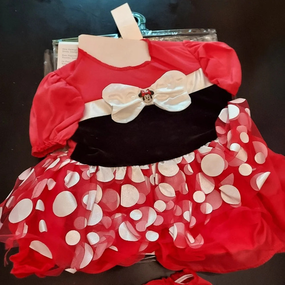 Disney Baby Minnie Mouse Outfit Halloween Costume in Size 12-18 Months COMPLETE - Picture 9 of 13